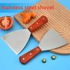 Stal nierdzewna Drewniana Rączka Łopatka Do Naleśników Ciasto Pizza Stek Żeliwna Płyta Grill Domowa Kuchnia Restauracja Narzędzia Kuchenne