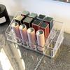 Lipstick Storage Box Save Space Transparent 12/18/36 Grids Women Makeup Lip Glaze Holder Daily Use