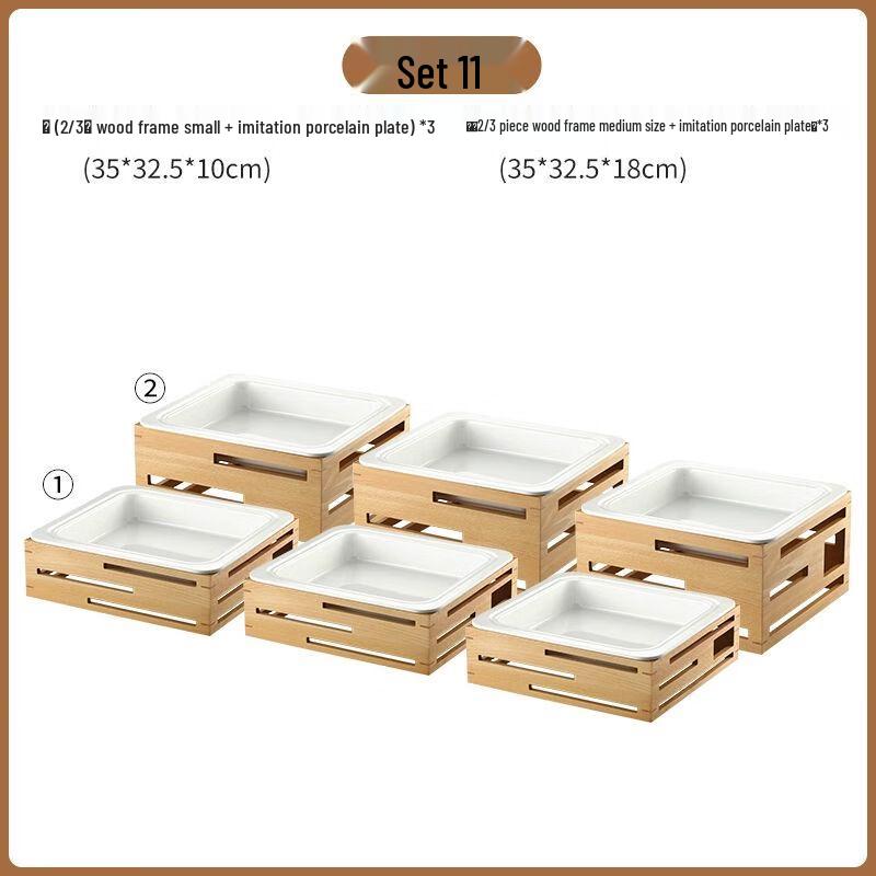 Chinese Style Melamine Buffet Serving Tray