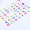 Nail Stickers Summer 3D Cute Heart & Star Graffiti Jelly Decals