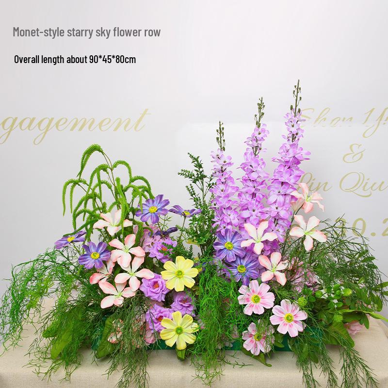 Mori Style Artificial Wedding Floral Aisle Decoration