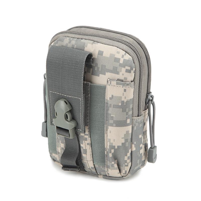 Men's Tactical Camouflage Molle Waist Pack for Outdoor Sports, Fits 6-7 Inch Phones