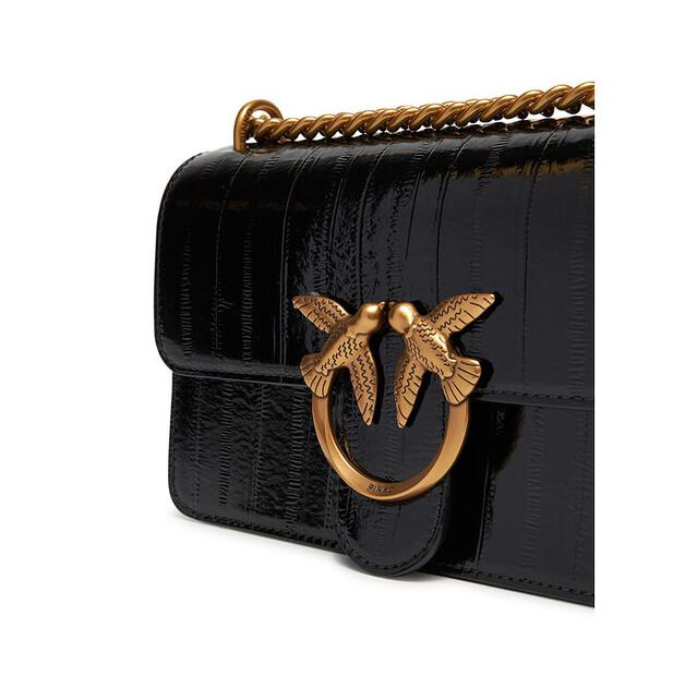 Handbag PINKO Love One Mini Dc PE 25 PLTT 100074 A1VE Black