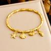 Women All Match Butterfly Love Heart Crown Bracelet Cuff