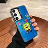 S-SpongeBobs P-Patrick Star Phone Case For Samsung Galaxy S24 S23 S22 S21 S20 Note20 Ultra Plus Fe Colored Silver Cover
