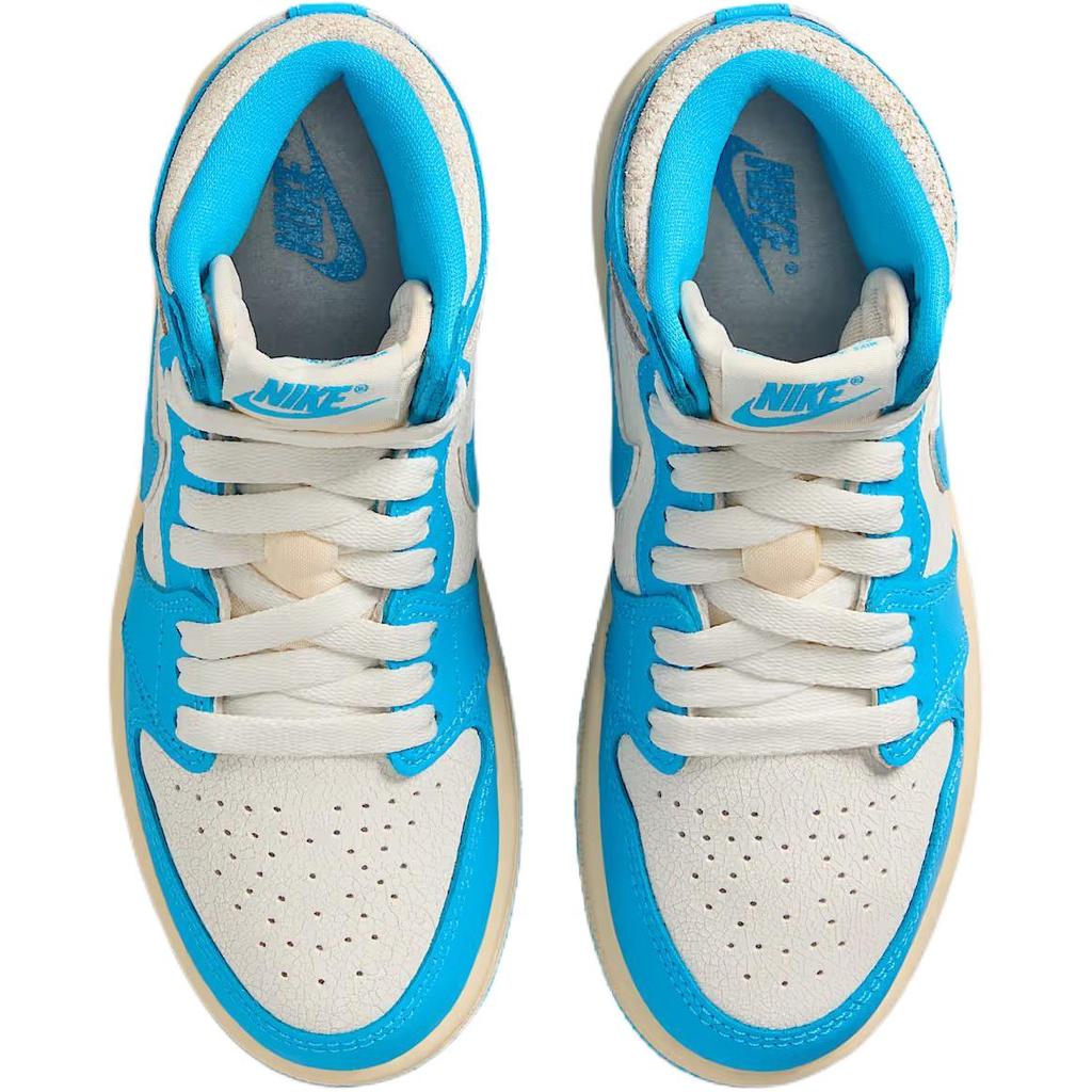 Air Jordan 1 Retro High OG PS UNC Reimagined Dětské tenisky Modrá Tmavě-práškově-modrá Plachetnicová FD1412-402
