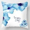 Blue Geometric Shiny Pattern Pillowcase Office Living Room Home Pillowcase Car Ornaments
