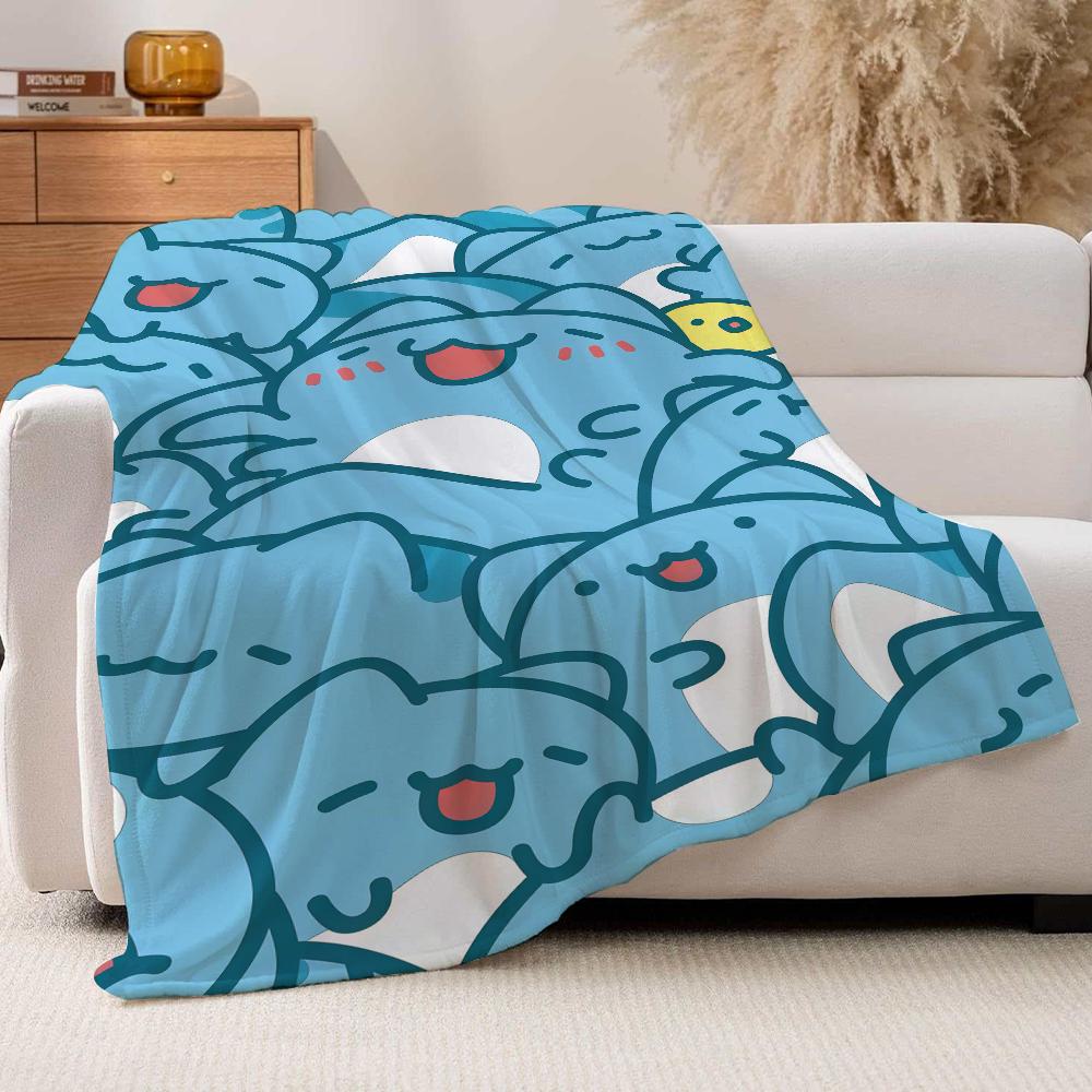 Cartoon cute Capoo Blanket For Sofa Office Bed Plane Travel Sleep Read Relax Camping Soft And Warm