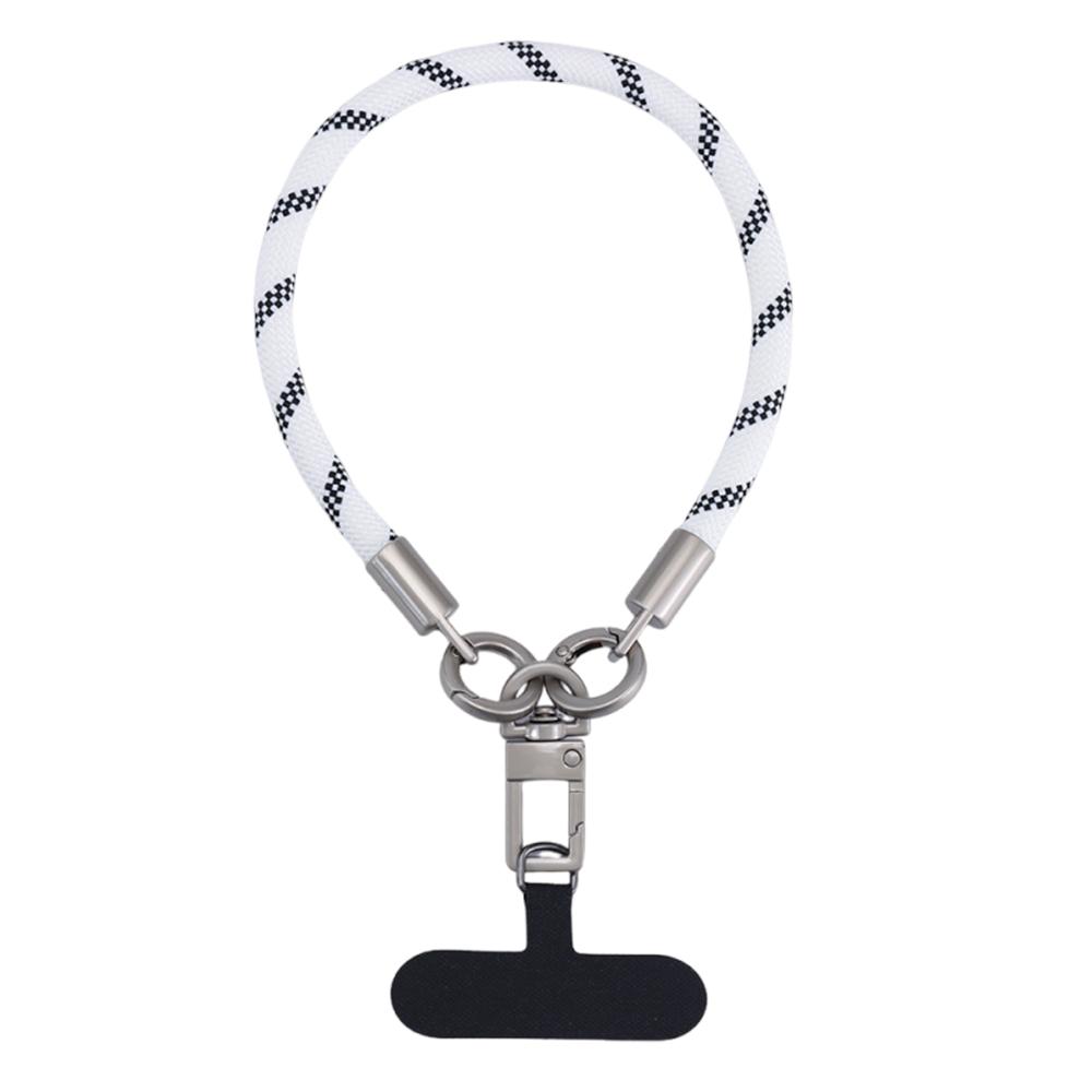 Custom Eco-Friendly Durable Mobile Phone Hand Wrist Lanyards Keychain Sports Polyester Woven Short Wrist Strap Lanyard Phone