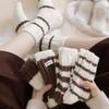 Sock Children's Padded and Thick Mid-calf Socks for Winter and Autumn Sleeping Wear. Winter Warm Coral Fleece Long Socks.