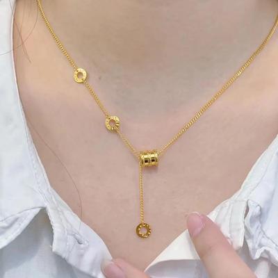 Trendy Tassel Clavicle Necklace: Textured, Luxurious, and Stylish Design for Women