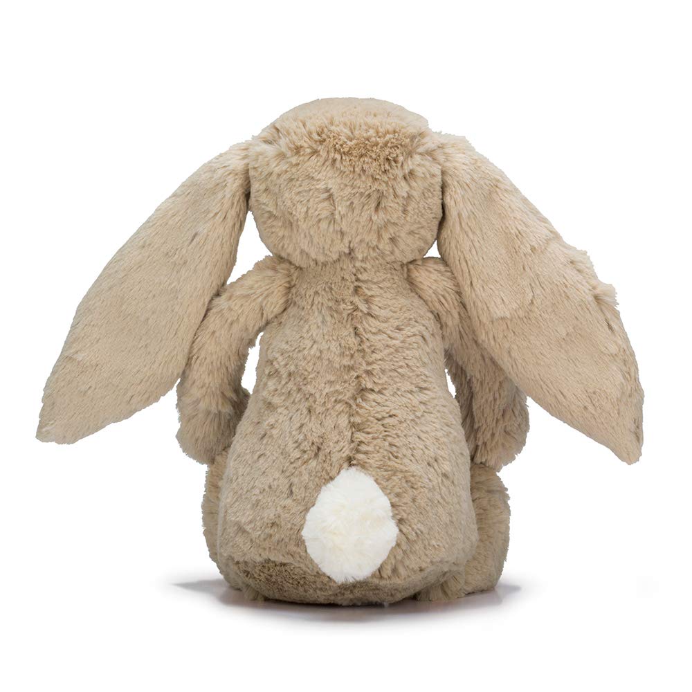 Jellycat Bashful Bunny M Plush Sitting Height Beige Toy, Rabbit, 20cm,