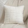 B030 Soft Throw Pillows Woven Plush Falai Pile Pillow Cover Solid Color Sofa Cushion Plain Color Double-sided Pillows