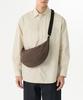 Crinkle Mini Hobo Crossbody Bag [Brown]