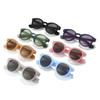 SHAUNA Fashion Round Jelly Color Women Sunglasses Shades UV400 Retro Punk Rivets Men Matte Sun Glasses