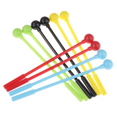 2 Stuks Percussie Drumstokken Mallets Drumstokken Volwassenen Kinderen Stok Mallet Plastic Instrument Kinderspeelgoed Accessoires