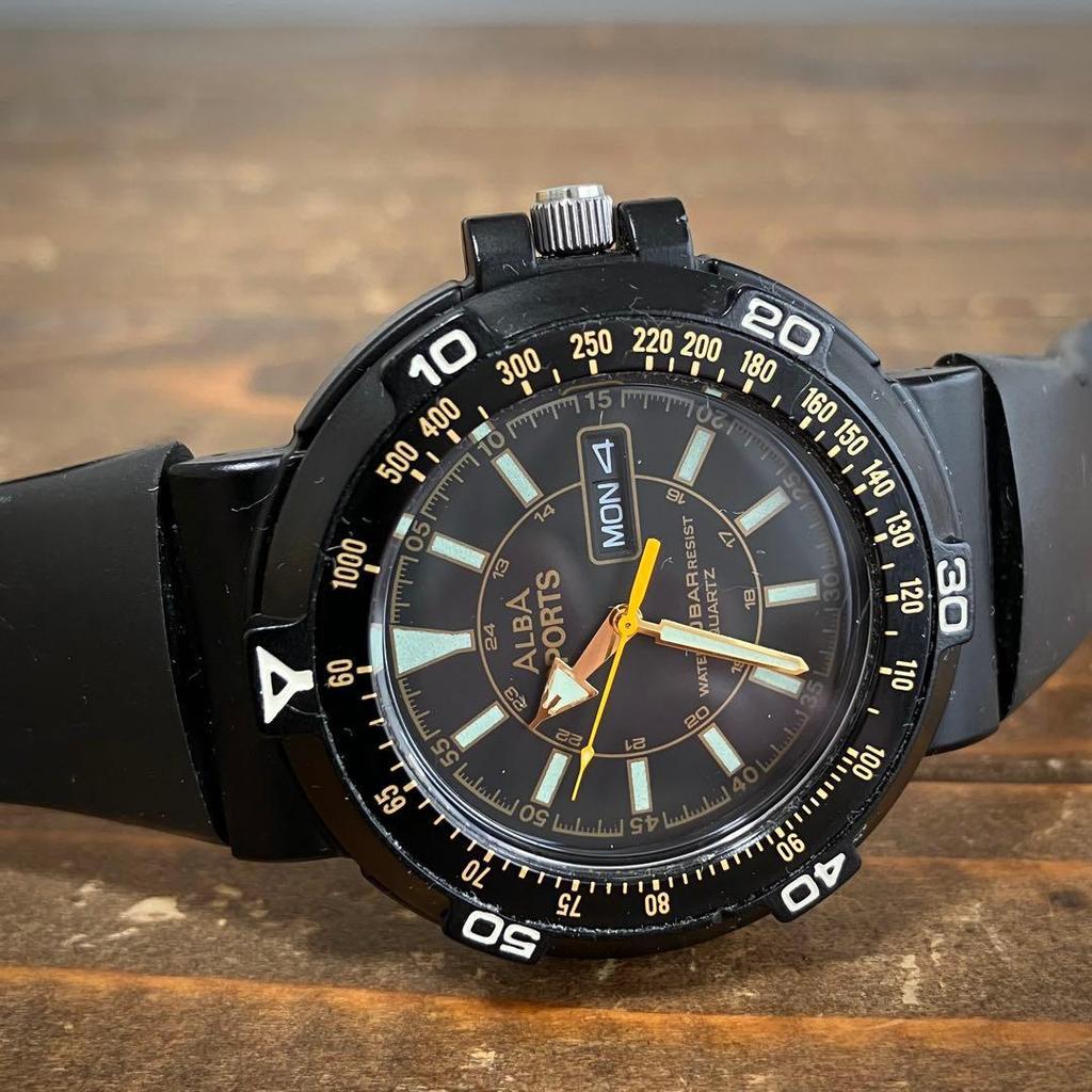 Used SEIKO ALBA SPORTS Quartz Alba Made in Japan