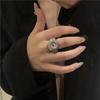 Creative Alloy Vintage Y2K Finger Watch Rings for Women Men Elastic Stretchy Roman Quartz Mini Watches Rings Punk Anillos Gift