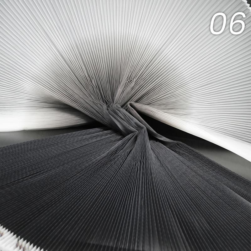 Stiff Accordion Pleated Mesh Tulle Fabric Gradient Pleated Designer Fabric For DIY Sewing Bubble Skirts Fashion Dress Background