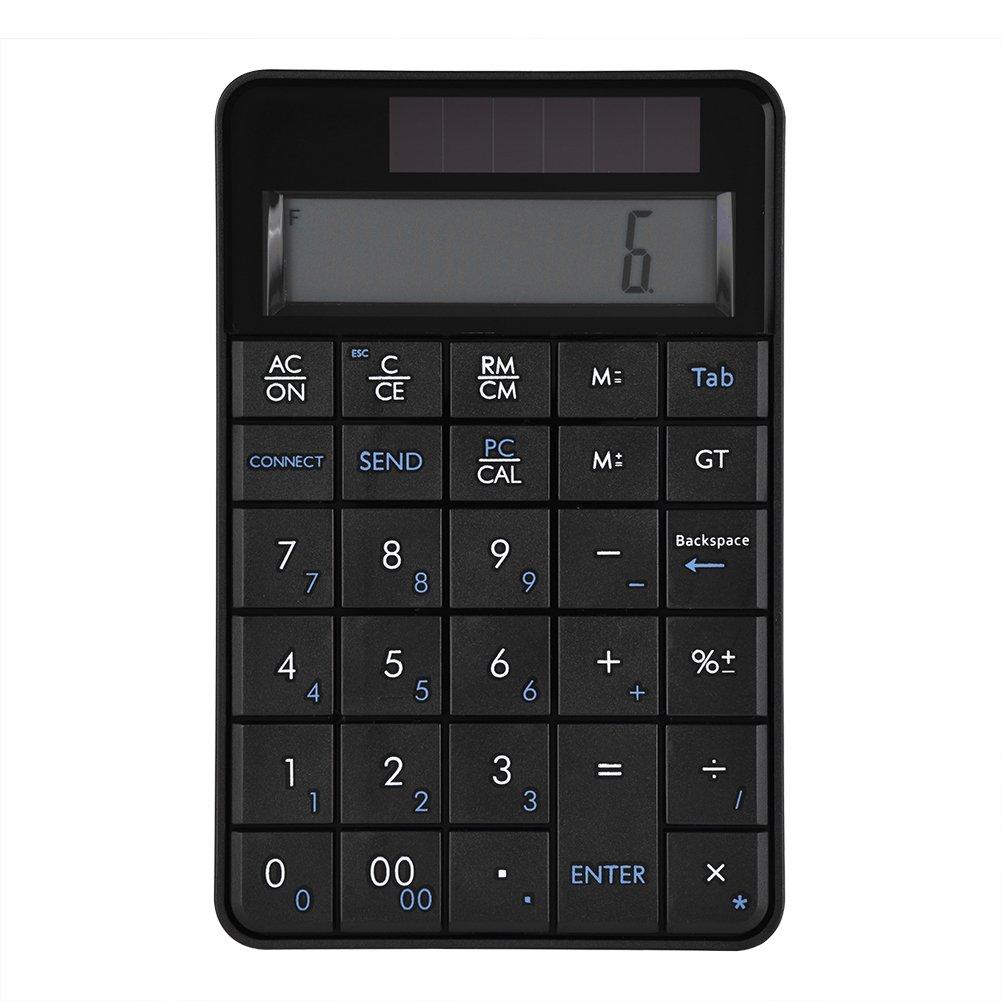 VBESTLIFE 2-in-1 Numeric Keypad Calculator, Mini 29-Key 2.4G USB Wireless Numeric Keypad Keyboard with LCD Display, Compatible with XP/Vista/7/8/10, M