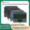 New Color Microsoft Surface Pro 8/9/X/10/11 Bluetooth Magnetic Keyboard with Pen Slot,Touchpad and 7-color Backlit Keyboard