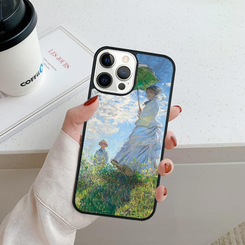 Claude Monet Art Painting Phone Case For iPhone 17 Air 16 pro max 15 14 plus 12 13 Shell Cover coque