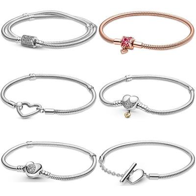 925 Sterling Silver náramok dámsky náramok korálkový DIY šperky