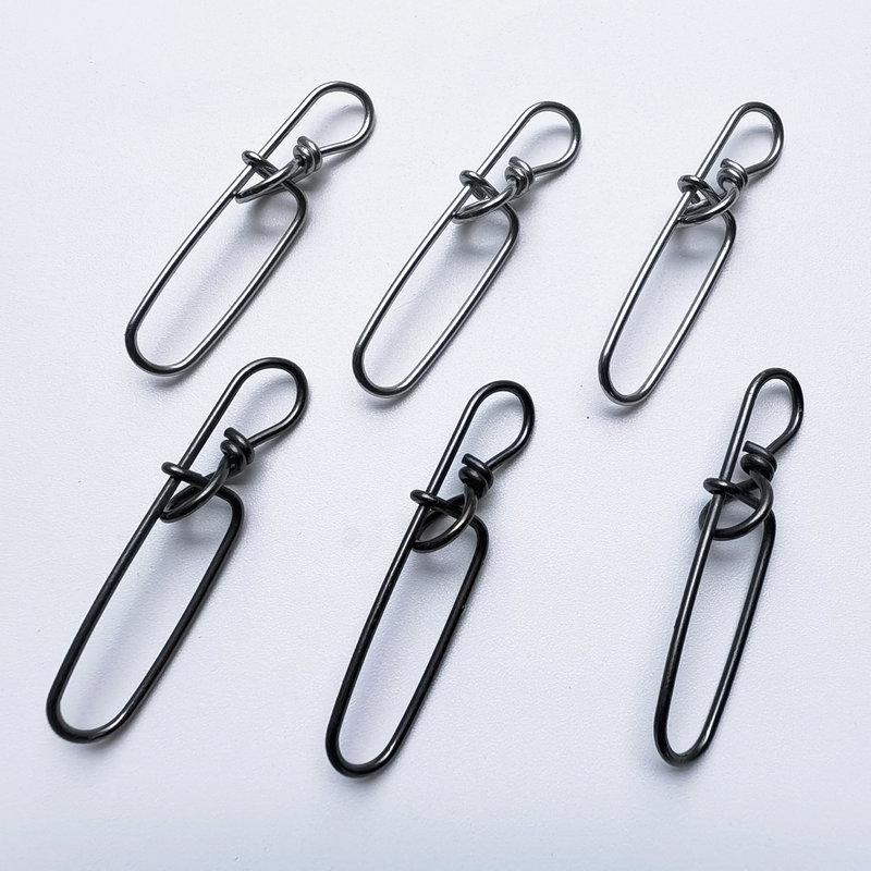 Stainless Steel Double Insurance Inside Lock Pin Quick Ringlock for Hard Soft Lure Bait Saltwater Fishing Connector