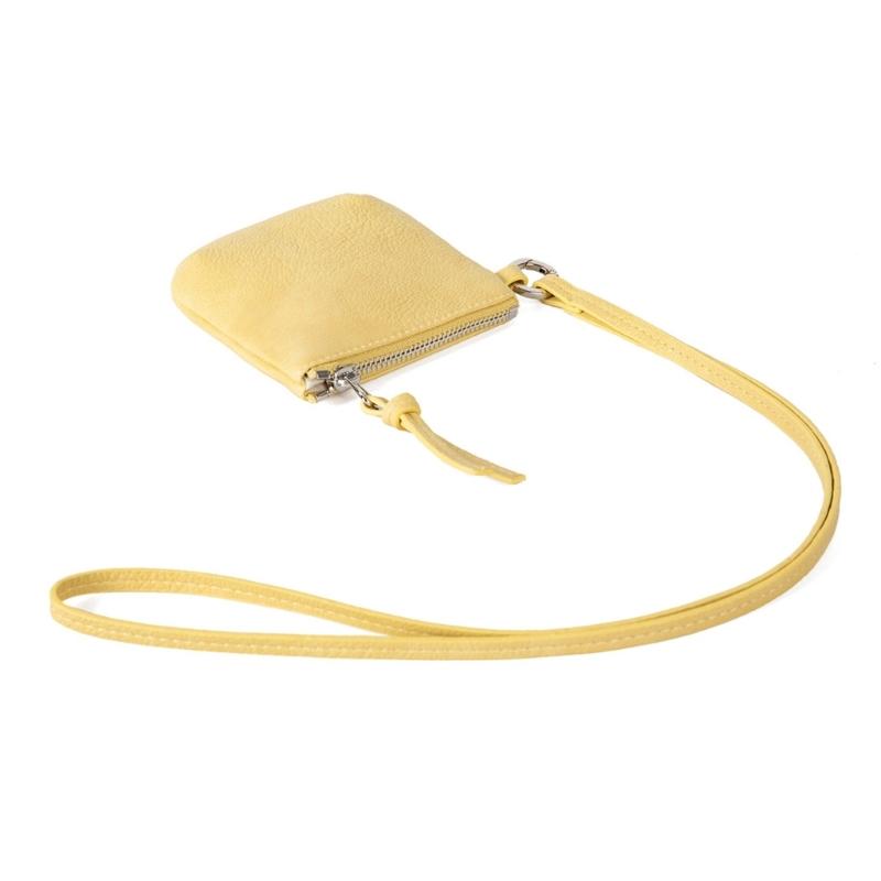 Маленькая сумка через плечо Дорожный кошелек-кошелек на шею Сумка на плечо Сумка-чехол на шею Хранение ключей, помады, наушников Сумка-органайзеры Подарки жёлтый