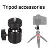 1/4 Screw Hole Tripod Mount Camera Adapter Ball Head With Lock LED Light Flash Bracket For DSLR Cameras Tripod Stand Accessories