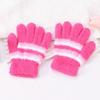 Cute Warm Kids Winter Gloves Windproof Full Finger Children Mittens Elastic Candy Color Baby Gloves for 6-9 Years Old Outdoor
