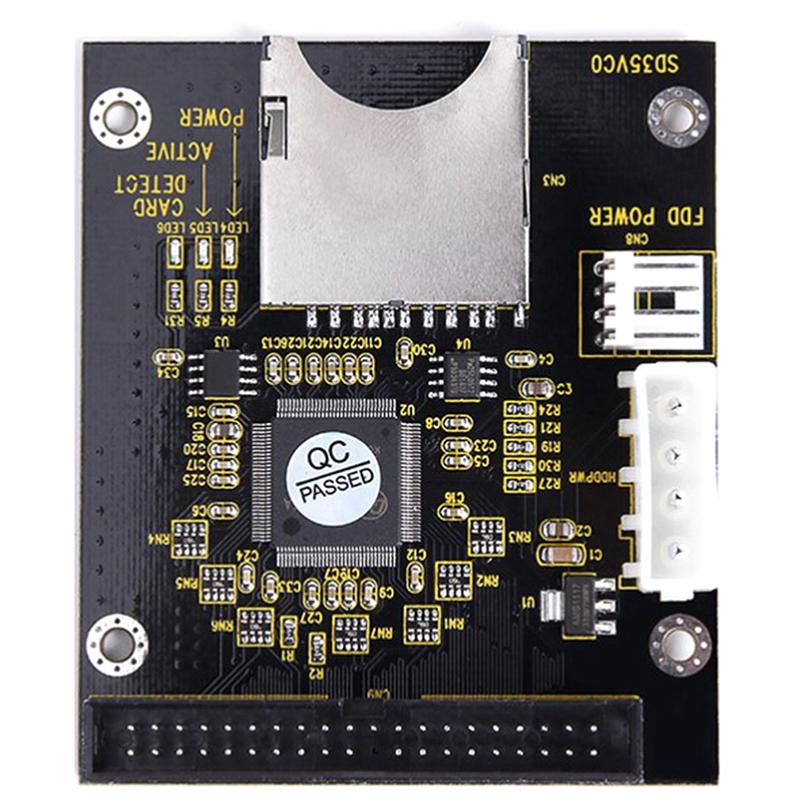 

5V Модуль до IDE 3.5 40-контактна плата-адаптер для жорсткого диска Карта-розширювач Підтримка ємності до 128 ГБ SDXC карти Чіп 1309 ATA IDE onesize