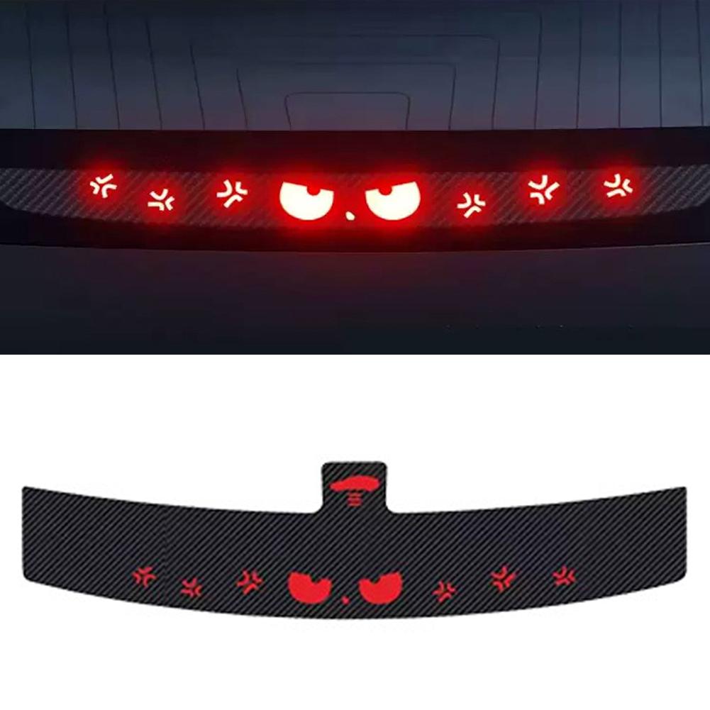 Lampa Spate Montată Sus pentru Mașină, Lampă de Frână, Placă de Proiecție Frână Mașină, Decal Moale din PVC, Embleme Autocolante Lampă Spate Superioară pentru Tesla Model 3 Highland