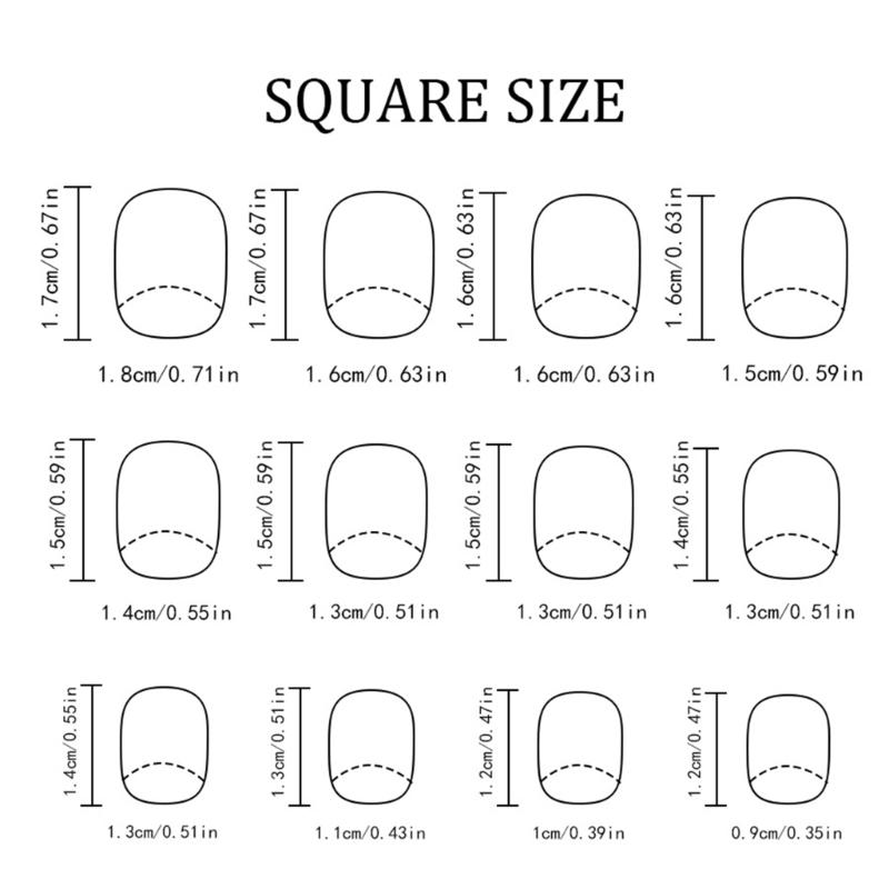 24 Stück Aufdrück-Nagelspitzen Europäischer Stil Ahornblatt Kurz Quadratische Form Künstliche Fingernägel mit Glanzbeschichtung