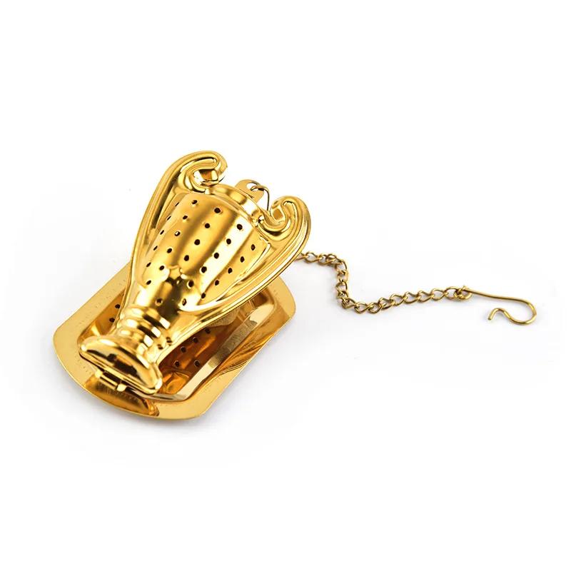 Tea Maker Stainless Steel Tea Gold Infuser Sphere Mesh Strainer Coffee Diffuser Handle Ball Herb Spice Filter Tea Difusor Filter