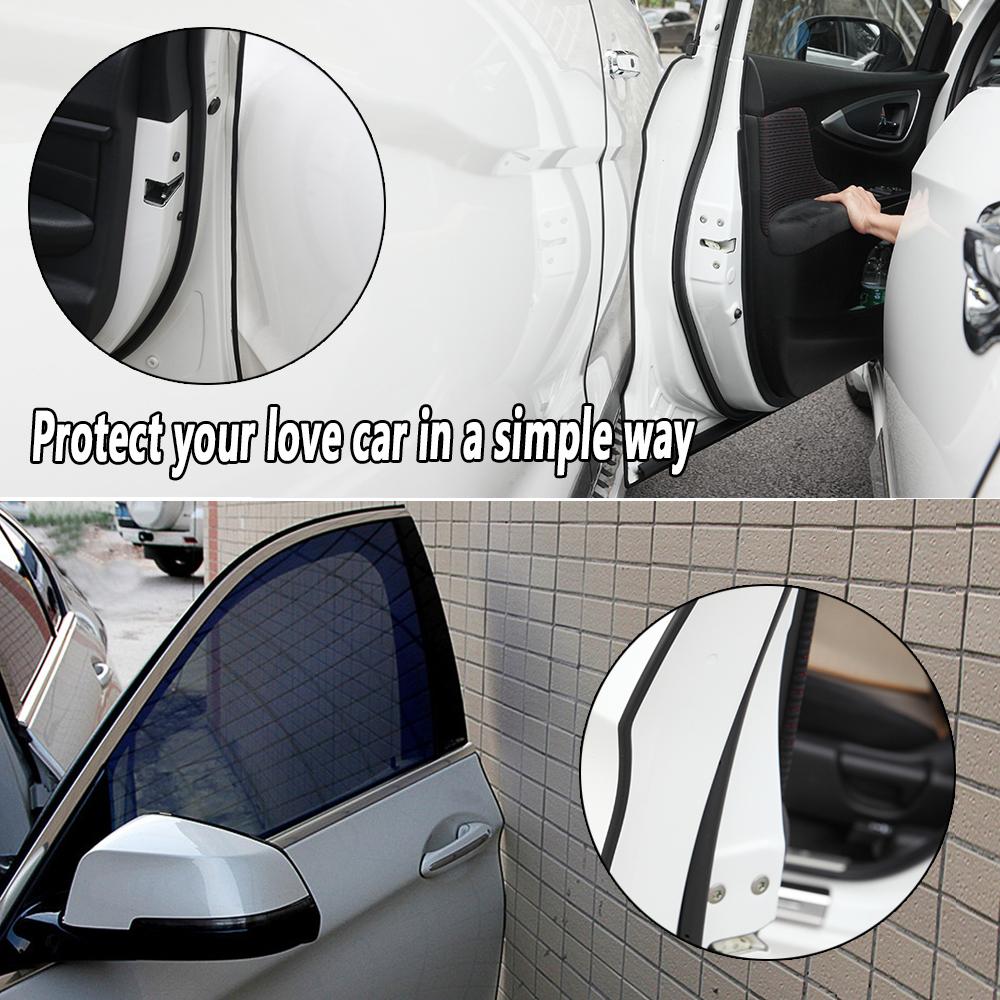 5m Car Door Protection Cover Rubber Strip Protector Moldings Side Anti-rub Protection Anti Scratches Car-styling Self-Adhesives