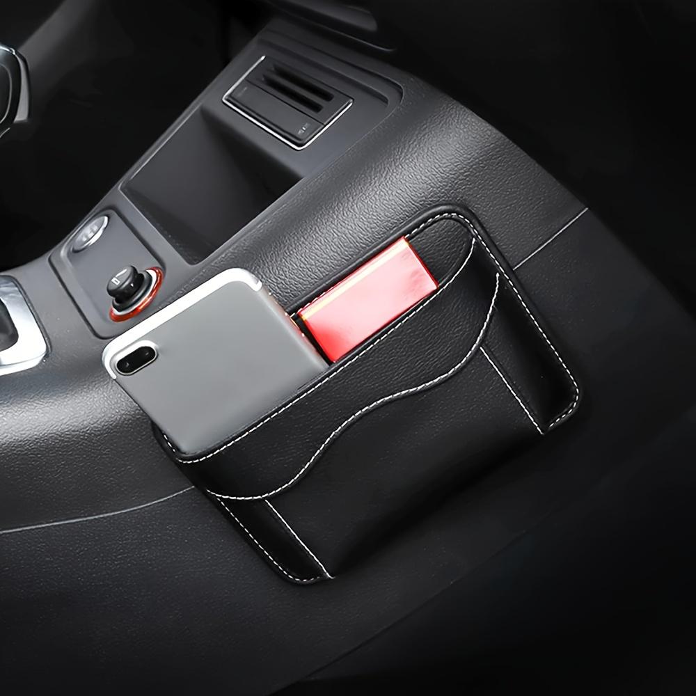 Car Storage Bag for Mobile Phones, Adhesive Seat Organizer, Dashboard Hanging Pouch