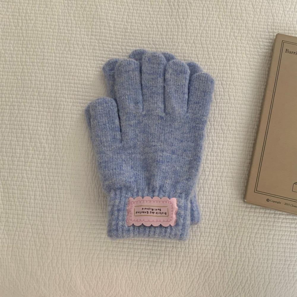 Touchscreen Thermal Gloves Cold proof Cycling Finger Gloves Warm Gloves  Autumn Winter синий