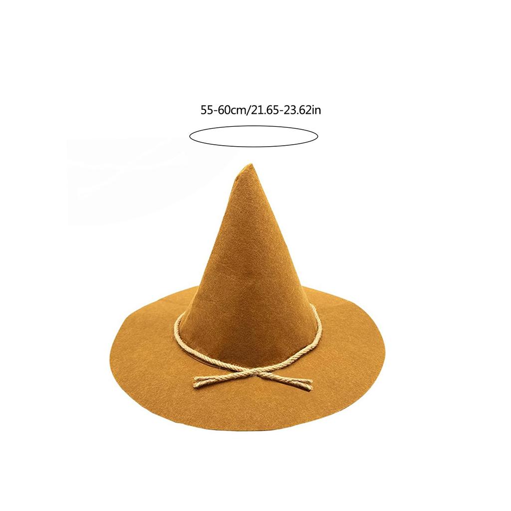Comfortable Witch Hat Adult Teen Halloween Parties Witch Hat Practical Adult Cosplay Hat for Carnivals Photography