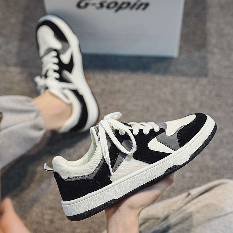 Shoes Men's summer breathable trend board shoes versatile student niche campus style canvas shoes men's sports and leisure shoes