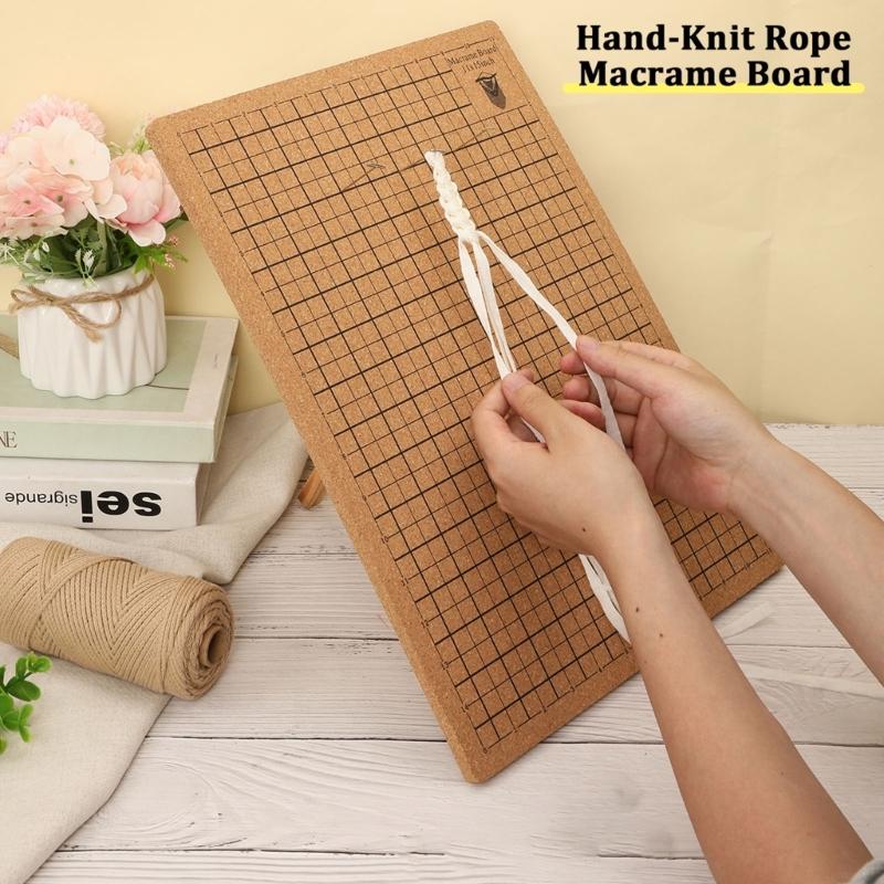 Portable Weaving Aid Board for Tassels Knotting Handcraft Silicone Materials Safe Designs