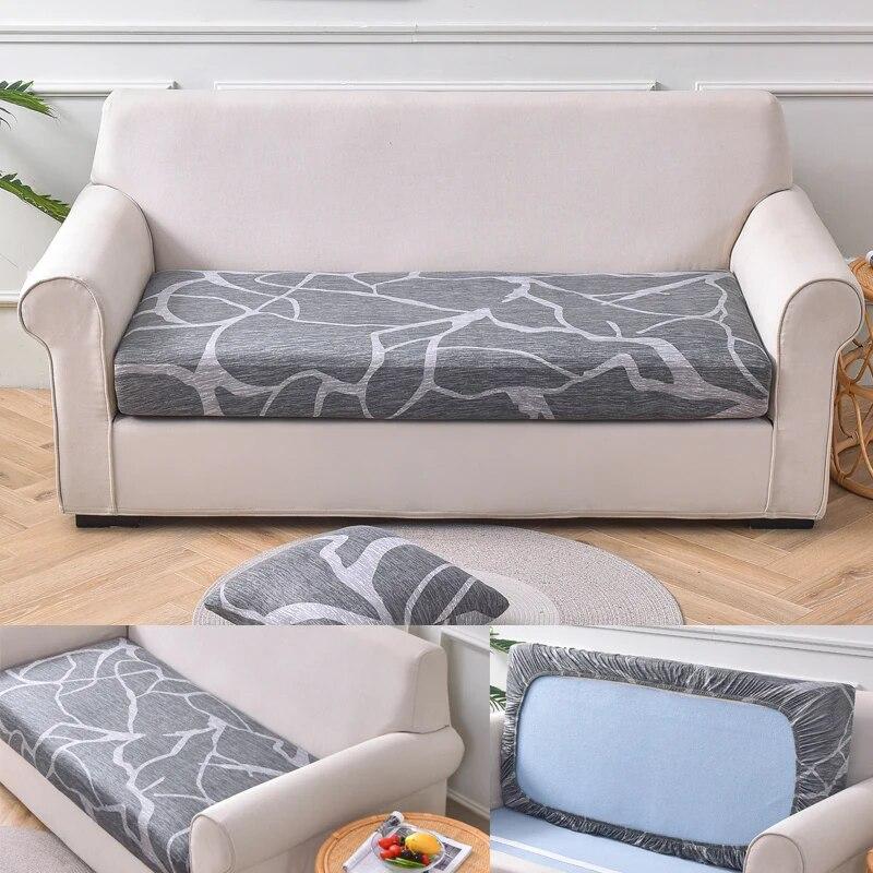 Geometrisch Bedruckte Elastische Sofasitzbezüge Sofabezüge Weicher Stretch-Schutz für Haustiere Geformte Sofas Chaiselongue-Abdeckungen