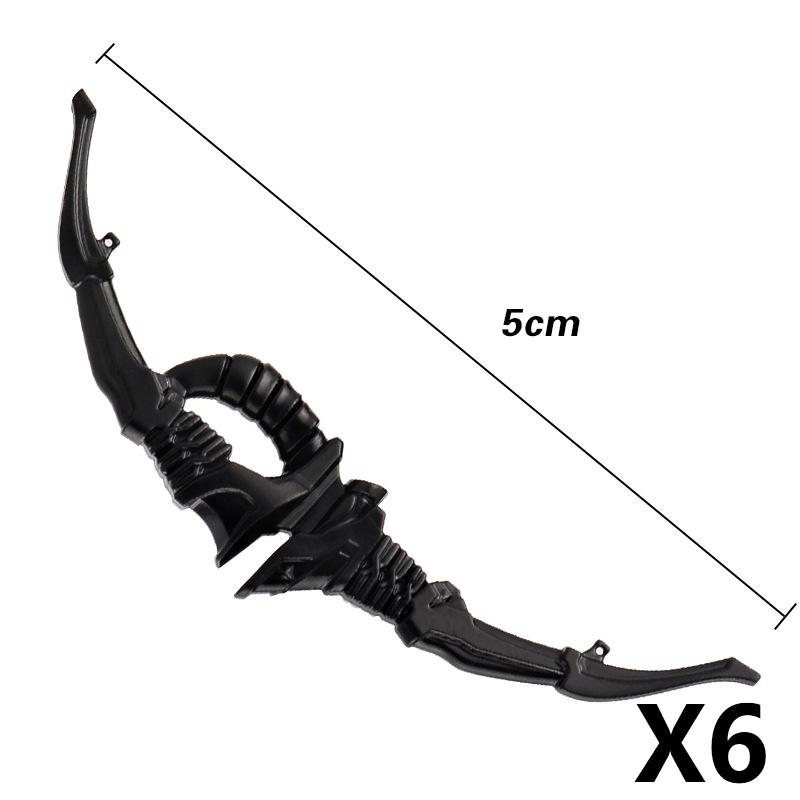 MOC Medieval Building Block Soldier Figure Weapon Accessories Battle Axe Bow Arrow Sword Sheath Shield Assembly Puzzle Brick Toy