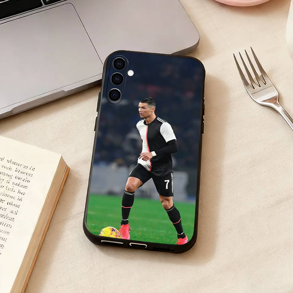 Berühmte A-Sportler C-CR7 Handyhülle für Samsung Galaxy A73,A72,A71,A70,A53,A52,A51,Andere Weiche Schwarze Hülle