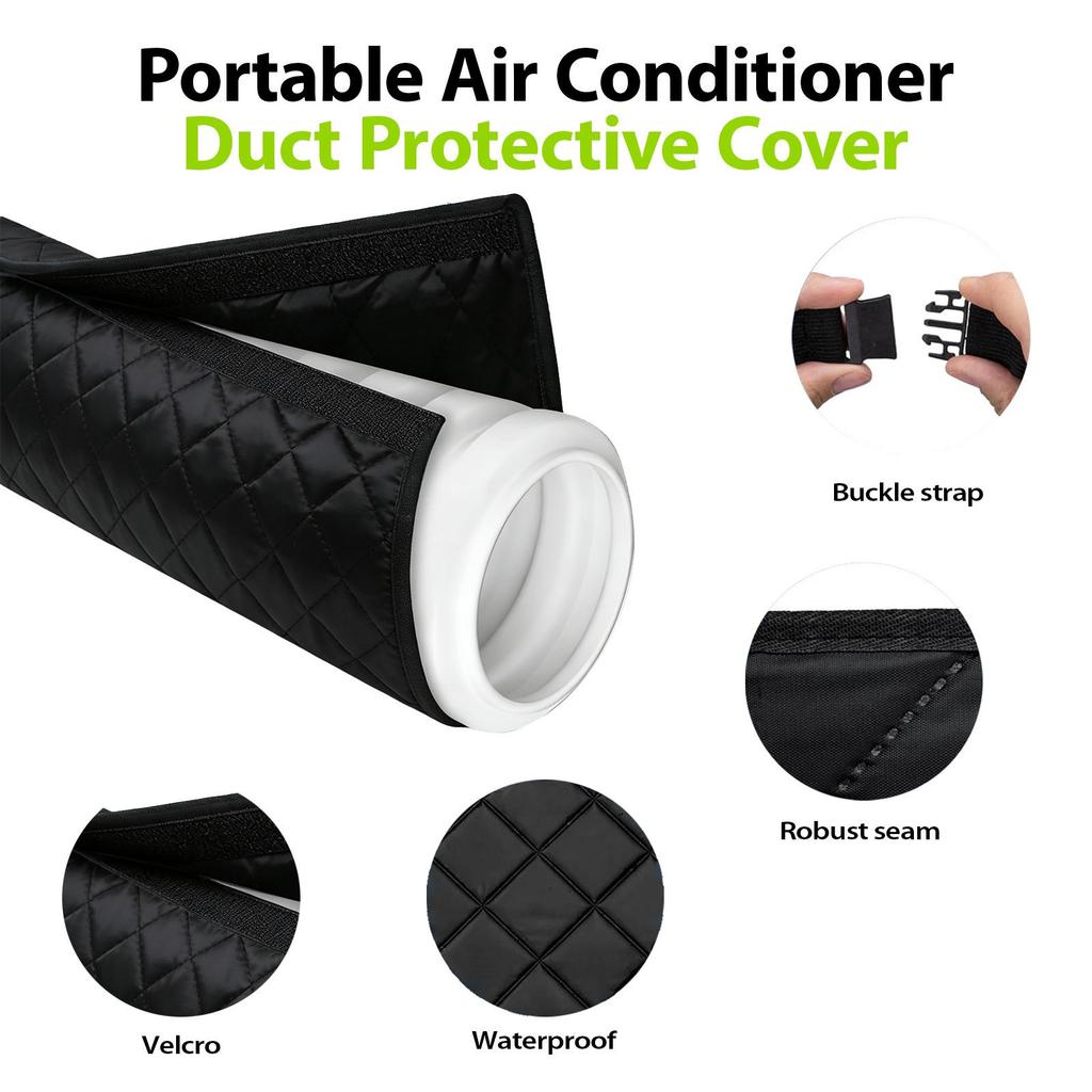 Portable AC Exhaust Hose Insulated Cover - Sun Shade & Dustproof Sleeve