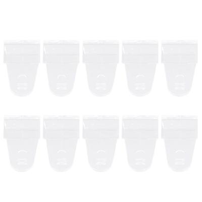 10-teiliges Set transparenter Klebehaken für vielfältige Verwendung an Fenstern und inneren Türrahmen, 17 mm Dicke, Aufhängerhaken
