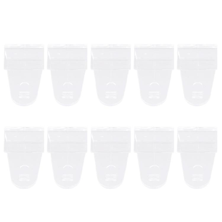 10Piece Set of Clear Adhesive Hooks for Multiple Use On Window and Interior Door Frame 17mm Thickness Hangers Hooks