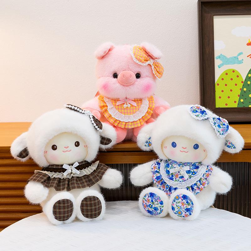 Plush Cartoon Pig Backpack for Kids