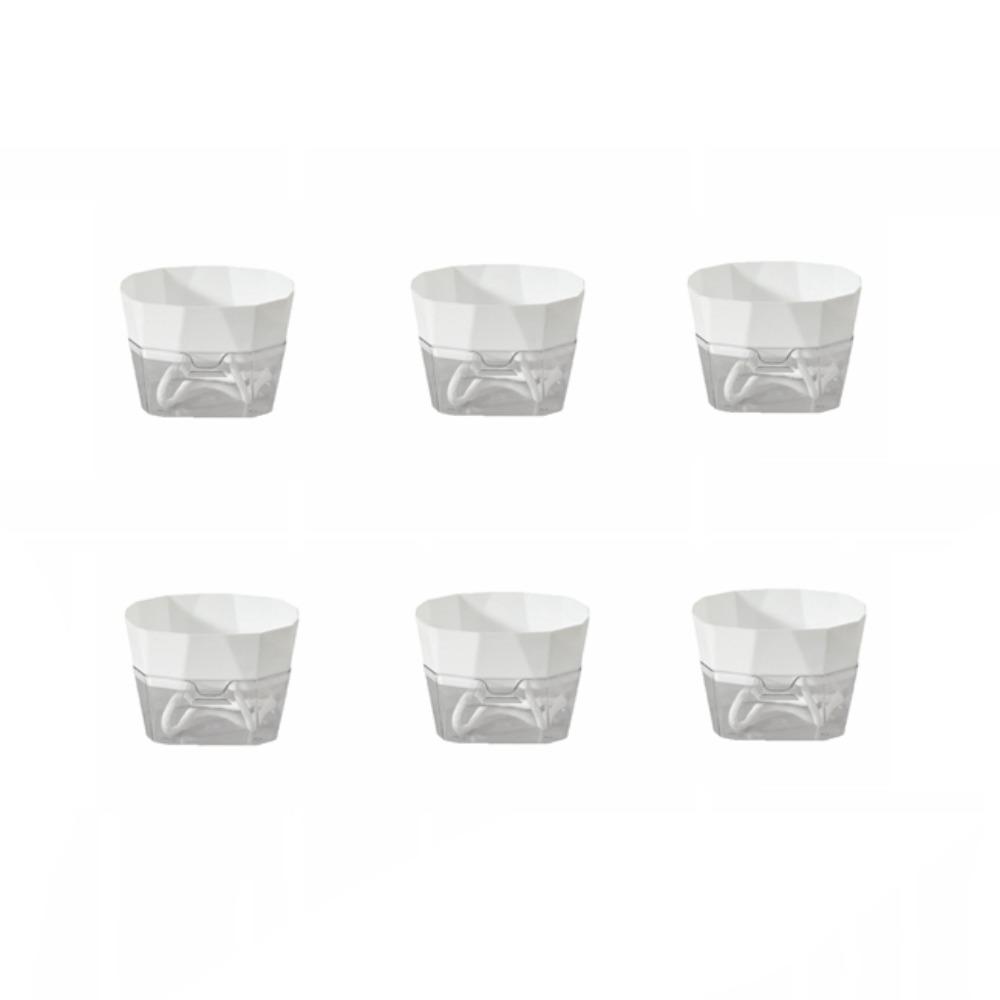 

6PCS Root Visibility Hydroponic Container Water Storage Plastic Butterfly Orchid Flowerpot Eco-Friendly