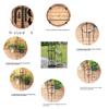 Climbing Plant Tower Stainless Steel Metal Plant Support Climbing Vine Tower for Garden Roses Tomatoes Black